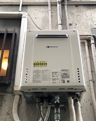 大阪府寝屋川市 M様 ノーリツ給湯器 GT-1660SAWX BL 16号オート追焚付給湯器 交換工事 交換後