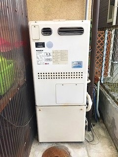 京都府京都市伏見区 K様 ノーリツエコジョーズ GTH-C2450AW3H-1 BL 24号スタンダード（フルオート）給湯暖房給湯器 交換工事 交換前