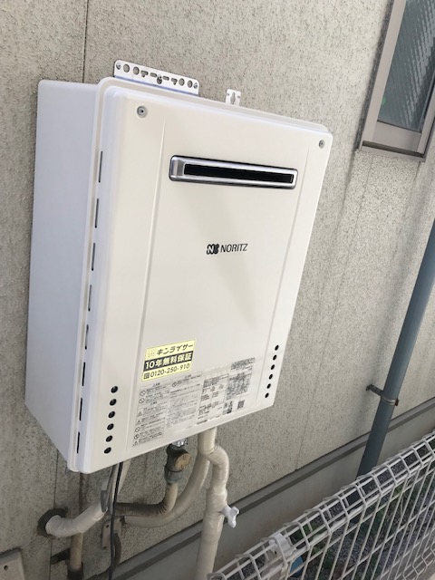 東京都江戸川区 F様 ノーリツ給湯機 GT-2060SAWX-1 BL  20号オート追焚付給湯器 交換工事 交換後