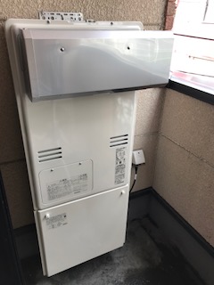 大阪府大阪市淀川区 Ｎ様 リンナイ給湯器 RUFH-A2400AW2-3 24号フルオート給湯暖房給湯器 交換工事 交換後