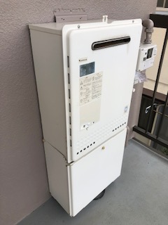 東京都杉並区 N様 ノーリツ給湯器 GT-1660SAWX-1 BL 16号オート追焚付給湯器 交換工事 交換前