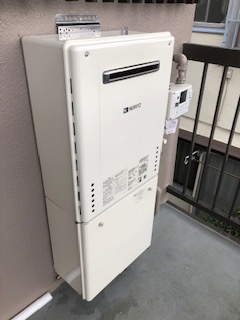 東京都杉並区 N様 ノーリツ給湯器 GT-1660SAWX-1 BL 16号オート追焚付給湯器 交換工事 交換後