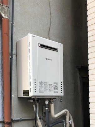 大阪府守口市 H様 ノーリツ給湯器 GT-2060SAWX-1 BL 20号オート追焚付給湯器 交換工事 交換後