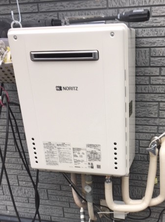 大阪府堺市西区 S様 ノーリツ給湯器 GT-2060SAWX-1 BL 20号オート追焚付給湯器 交換工事 交換後