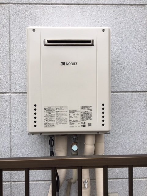 埼玉県所沢市 Ｔ様 ノーリツ給湯器 GT-2460SAWX-1 BL 24号オート追焚付給湯器 交換工事 交換後