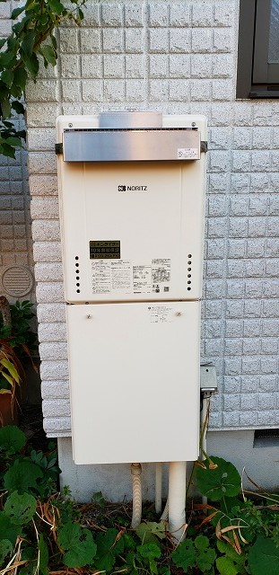 神奈川県横浜市磯子区 K様 ノーリツ給湯器 GT-2060SAWX-1 BL 20号オート追焚付給湯器 交換工事 交換後