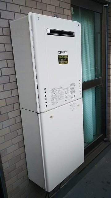 神奈川県横浜市西区 N様 ノーリツ給湯器 GT-1660SAWX-1 BL 16号オート追焚付給湯器 交換工事 交換後