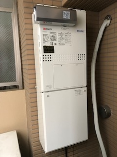 東京都府中市 I様 ノーリツ  GTH-C2450AW3H-1 BL 24号スタンダード（フルオート）給湯暖房給湯器（エコジョーズ） 交換工事 交換後