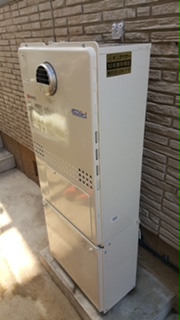 大阪府和泉市 Ｔ様 ノーリツエコジョーズ GTH-C2450SAW3H-1 BL 24号シンプル（オート）給湯暖房給湯器 交換工事 交換後