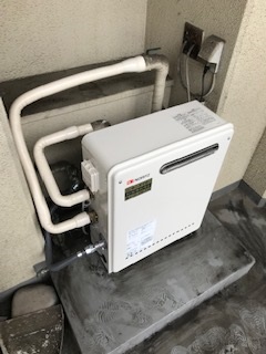 大阪府大阪市西淀川区 S様 ノーリツ給湯器 GQ-2437RX 24号オートストップ給湯専用給湯器 交換工事 交換後