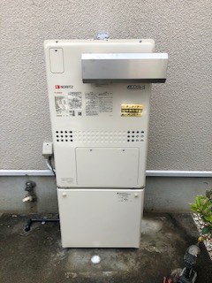 京都府八幡市 Ａ様 ノーリツエコジョーズ GTH-C2450AW3H-1 BL 24号スタンダード（フルオート）給湯暖房給湯器 交換工事 交換後