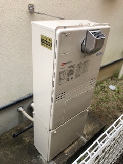 兵庫県川西市 Ｕ様 ノーリツエコジョーズ GTH-C2450AW3H-1 BL 24号スタンダード（フルオート）給湯暖房給湯器 交換工事 交換後