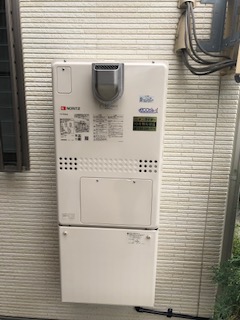 大阪府堺市中区 Ｎ様 ノーリツエコジョーズ GTH-C2450SAW3H-1 BL 24号シンプル（オート）給湯暖房給湯器 交換工事 交換後