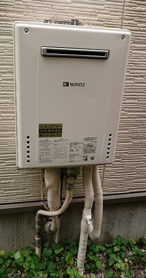 東京都練馬区 Ｏ様 ノーリツ給湯器 GT-2460SAWX-1 BL 24号オート追焚付給湯器 交換工事 交換後