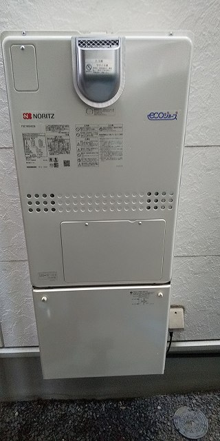 大阪府高槻市 I様 ノーリツエコジョーズ GTH-C2450AW3H-1 BL 24号スタンダード（フルオート）給湯暖房給湯器 交換工事 交換後