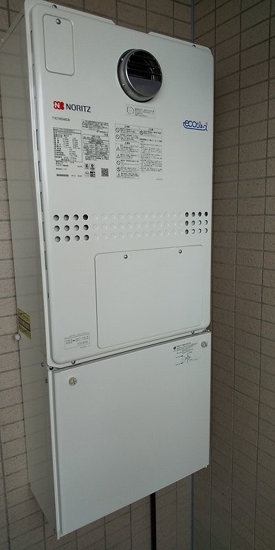 大阪府茨木市 A様 ノーリツエコジョーズ GTH-C2450AW3H-1 BL 24号スタンダード（フルオート）給湯暖房給湯器 交換工事 交換後