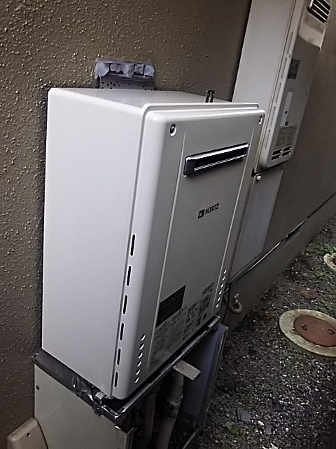 大阪府寝屋川市 H様 リンナイ給湯器 RUJ-A1610W 16号高温水供給式給湯器 交換工事 交換後