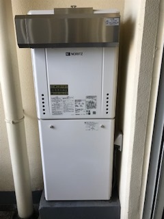 兵庫県西宮市 M様 ノーリツ給湯器 GT-2460AWX-1 BL 24号フルオート追焚付給湯器 交換工事 交換後