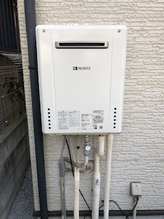 埼玉県川口市 H様 ノーリツ給湯器 GT-2460SAWX-1 BL 24号オート追焚付給湯器 交換工事 交換後