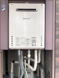 千葉県船橋市 Ｕ様 ノーリツ給湯器 GT-2060SAWX-1 BL 20号オート追焚付給湯器 交換工事 交換後