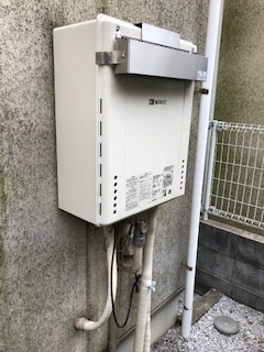 東京都西東京市 Ｈ様 ノーリツ給湯器 GT-2460SAWX-1 BL 24号オート追焚付給湯器 交換工事 交換後