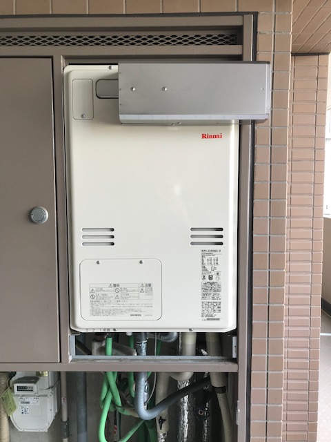 神奈川県平塚市 Ｙ様 リンナイ給湯器 RUFH-A2400AA2-3 24号フルオート給湯暖房給湯器 交換工事 交換後