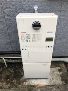 大阪府堺市東区 Ｍ様 ノーリツエコジョーズ GTH-C2450AW3H-1 BL 24号スタンダード（フルオート）給湯暖房給湯器 交換工事 交換後