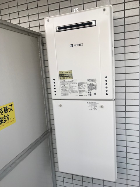 千葉県船橋市 Ｙ様 ノーリツ給湯器 GT-2460SAWX-1 BL 24号オート追焚付給湯器 交換工事 交換後