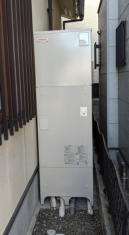 兵庫県伊丹市 S様 日立 460ℓ角型フルオート エコキュート 水道直圧タイプ 交換工事 交換後