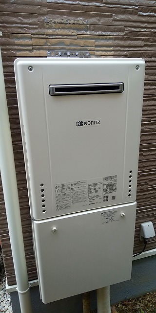 兵庫県川西市 Ｈ様 都市ガス ノーリツ給湯器 GT-2460SAWX-1 BL 24号オート追焚付給湯器 交換工事 交換後