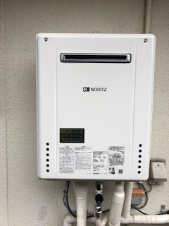 兵庫県川西市 Ｈ様 都市ガス ノーリツ給湯器 GT-2460SAWX-1 BL 24号オート追焚付給湯器 交換工事 交換後