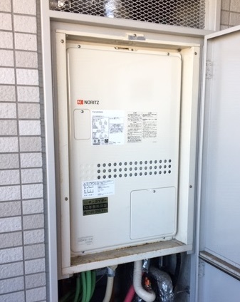 東京都葛飾区 Ｓ様 都市ガス ノーリツ給湯器 GTH-2444SAWX3H-H-1 BL 24号オート給湯暖房給湯器 交換工事 交換後