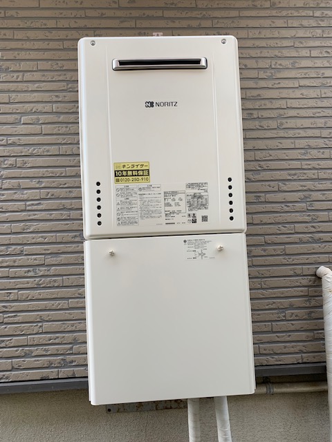 大阪府八尾市 S様 都市ガス ノーリツ給湯器 GT-2460SAWX-1 BL 24号オート追焚付給湯器 交換工事 交換後