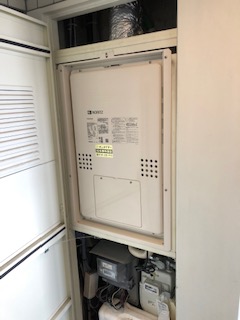 兵庫県神戸市東灘区 Ｓ様 都市ガス ノーリツエコジョーズ GTH-CP2460AW3H-H BL 24号スタンダード（フルオート）給湯暖房給湯器 交換工事 交換後