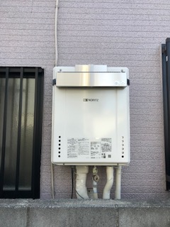 東京都練馬区 Ｙ様 都市ガス ノーリツ給湯器 GT-2060SAWX-1 BL 20号オート追焚付給湯器 交換工事 交換後