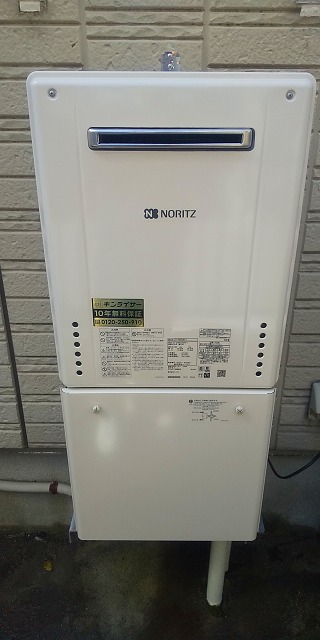 大阪府大阪市阿倍野区 M様 都市ガス ノーリツ給湯器 GT-2460AWX-1 BL 24号フルオート追焚付給湯器 交換工事 交換後