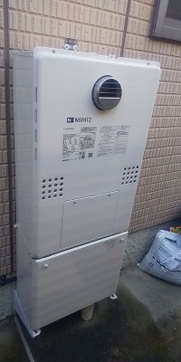 兵庫県西宮市 Ｉ様 都市ガス ノーリツエコジョーズ GTH-C2460SAW3H BL 24号シンプル（オート）給湯暖房給湯器 交換工事 交換後