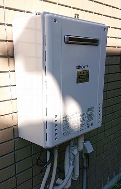 東京都豊島区 S様 都市ガス ノーリツ給湯器 GT-1660SAWX-1 BL 16号オート追焚付給湯器 交換工事 交換後