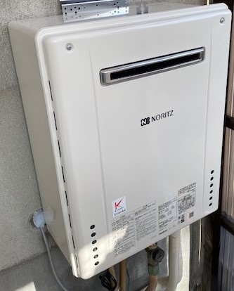 大阪府八尾市  K様 都市ガス ノーリツ給湯器 GT-2060SAWX-2 BL  20号オート追焚付給湯器 交換工事 交換後