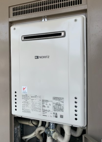 愛知県豊田市 M様 都市ガス ノーリツ給湯器 GT-2060SAWX-2 BL 20号オート追焚付給湯器 交換工事 交換後