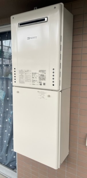 神奈川県横浜市中区 N様 都市ガス ノーリツ給湯器 GT-2460SAWX-2 BL 24号オート追焚付給湯器 交換工事 交換後