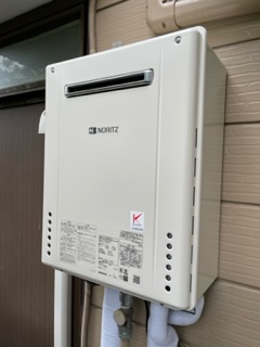 千葉県千葉市中央区 N様 都市ガス ノーリツ給湯器 GT-2460SAWX-2 BL 24号オート追焚付給湯器 交換工事 交換後