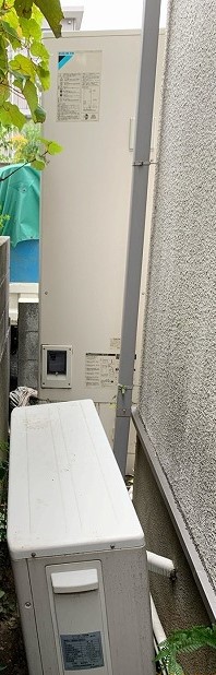 神奈川県藤沢市 S様 コロナエコキュート CHP-E37AZ1 370L角型フルオート 交換工事 交換前