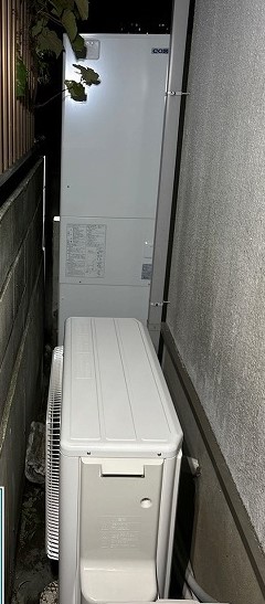 神奈川県藤沢市 S様 コロナエコキュート CHP-E37AZ1 370L角型フルオート 交換工事 交換後